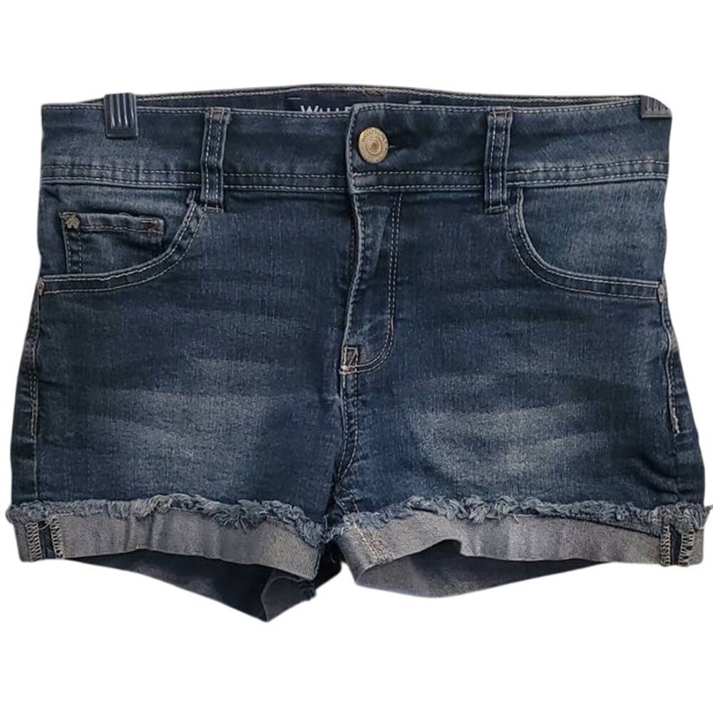 Wallflower Legendary Fit Raw Rolled Cuffed Hem Denim Jeans Shorts Size 1